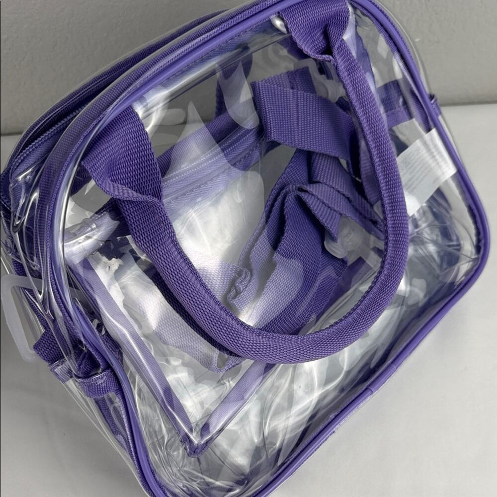 Purple Transparent Backpack and Bag Set - Picture 9 of 10
